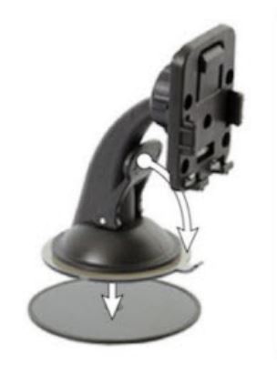 Light-Duty Suction Cup Mount Kit with Quick Release Dock by ProClip 710647