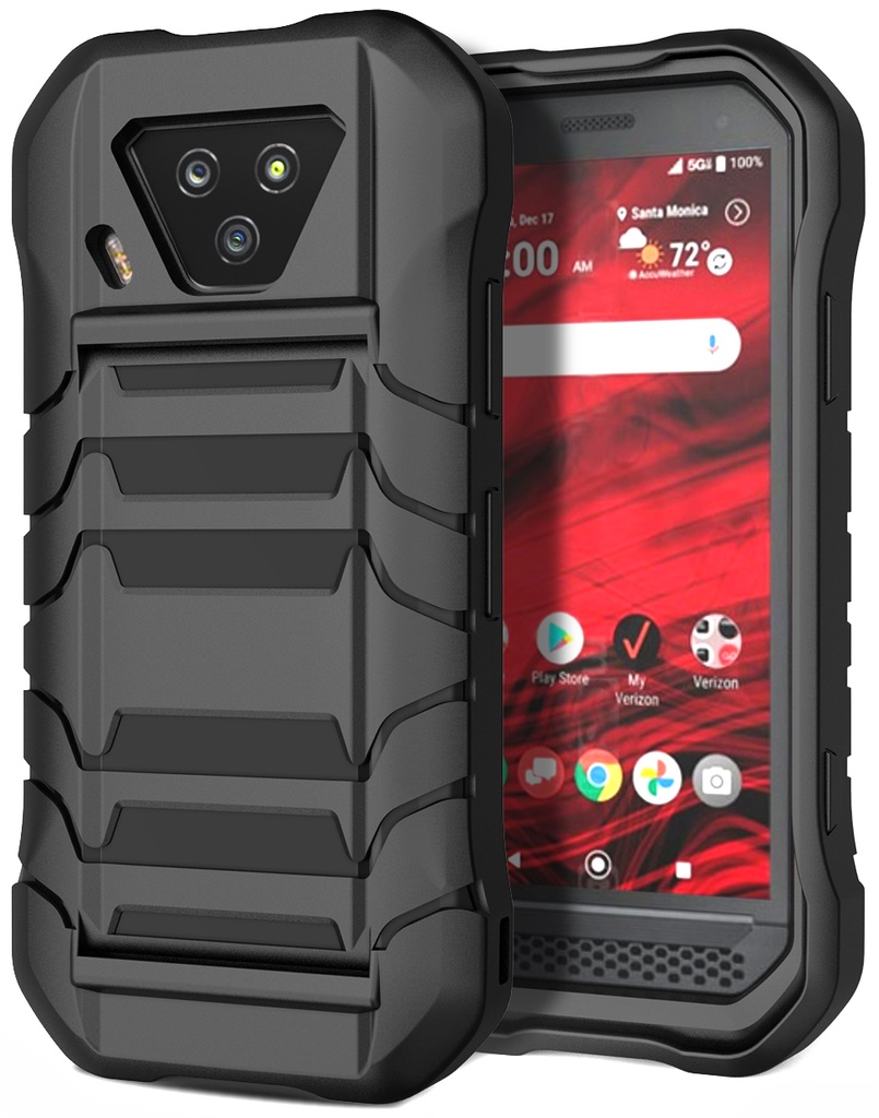 Tactical Hand Strap Rugged Case Cover for Kyocera DuraForce Ultra 5G by Naked Cell Phone E7110-HANDY-V2