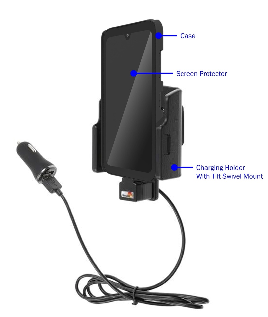 Kyocera DuraSport Wireless ProTech Case+Gadget Guard Screen Protect+ProClip Charging Holder (Bundle) by Wireless ProTech PC-CON2-C6930