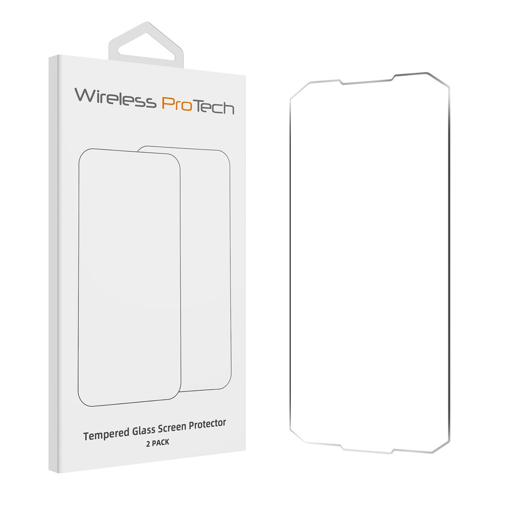 Kyocera E7200 DuraForce PRO 3 Tempered Glass Screen Protector by Wireless ProTech PT-SP-TG-KY-E7200-2PK