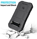 Kyocera DuraForce PRO 3 Special Ops Tactical Rugged Shield Case Grip Cover by Naked Cell Phone E7200-RS