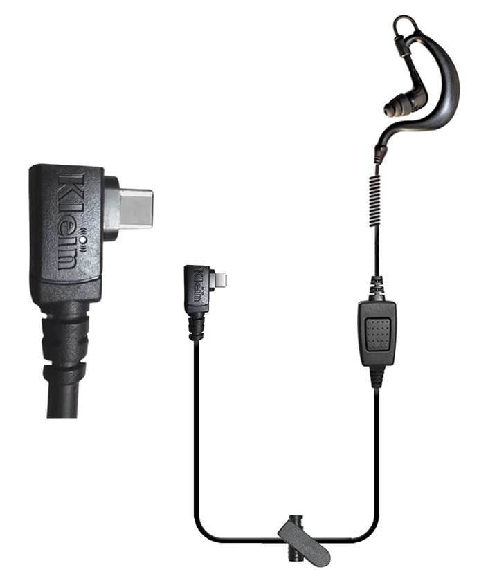 DRIFT Single-Wire PTT &quot;In Ear&quot; Earpiece (USBc Connector)(for PTT apps Verizon Ptt+ &amp; Kodiak/Wave) by Klein Electronics DRIFT-USBC-S