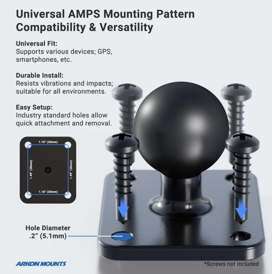 Universal Forklift Front Guard Mount for Barcode Scanner by Arkon Mounts FLBKTHLSTR