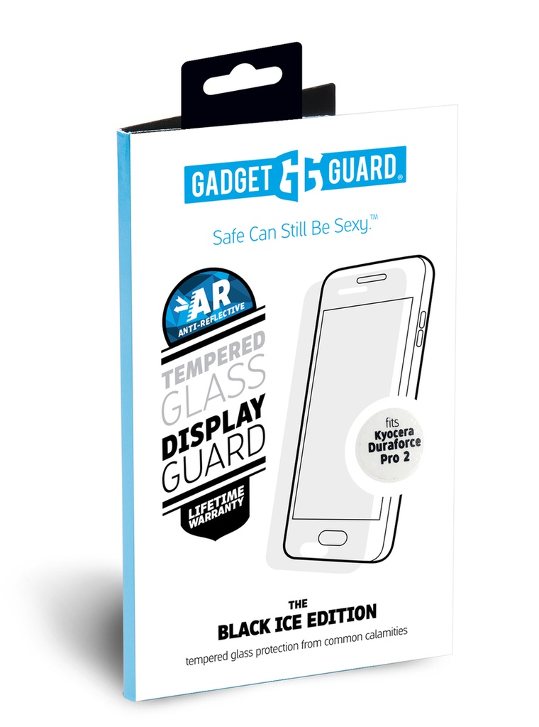 Kyocera DuraForce PRO 2 Black Ice+ Anti-Reflective Tempered Glass Screen Protector by Gadget Guard GGBIARC000KYO01A