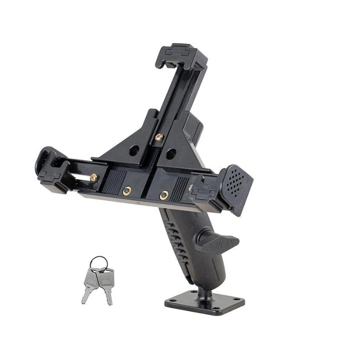 LockVise™ Locking Phone Mount with 2.75" Arm and Metal AMPS Drill Base by Arkon Mounts SM9RMSAMPS