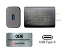 Kyocera SCP-53ADT Single USB Type-C Power Delivery (PD) 3.0 Wall AC Adapter