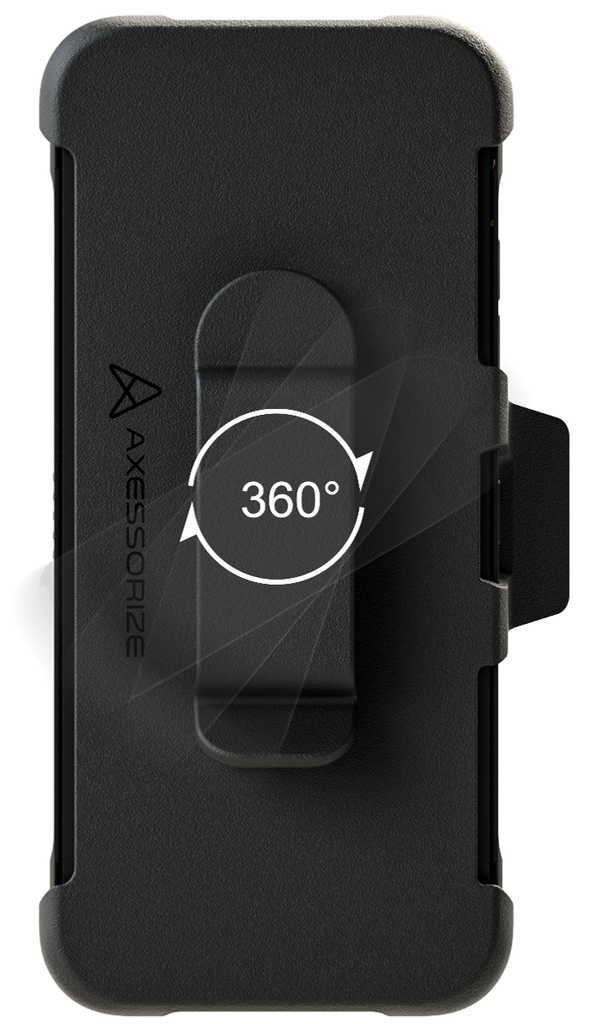 Kyocera DuraSport PROForce Swivel Belt Clip Holster (Black) for bare device only by Axessorize AXPFHKY012
