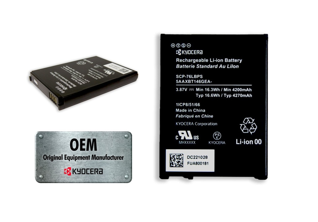 Kyocera SCP-76LBPS 4200mAh Removable LiIon Battery for DuraForce PRO 3