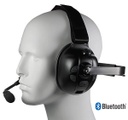 Bluetooth Wireless PTT Dual Muff Racing Style Headset with Boom Mic by PRYME Radio BTH-900-MAX