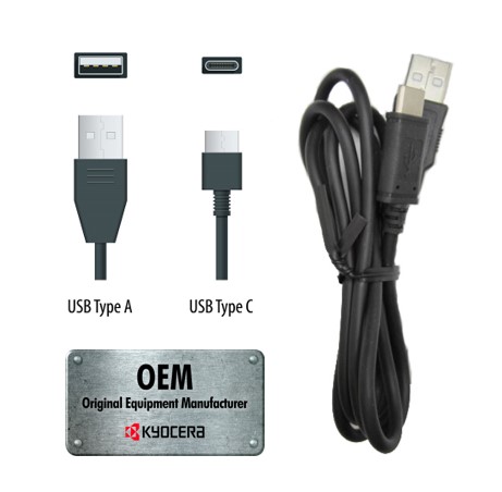 SCP-24SDC Charge and Sync USB-A Cable for USB-C devices | Kyocera