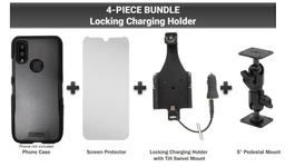 [PC-CON6-C6930] Kyocera C6930 DuraSport 5G Vehicle Charging Mount with Key Lock and Pedestal (4-Piece Bundle) by Wireless ProTech PC-CON6-C6930