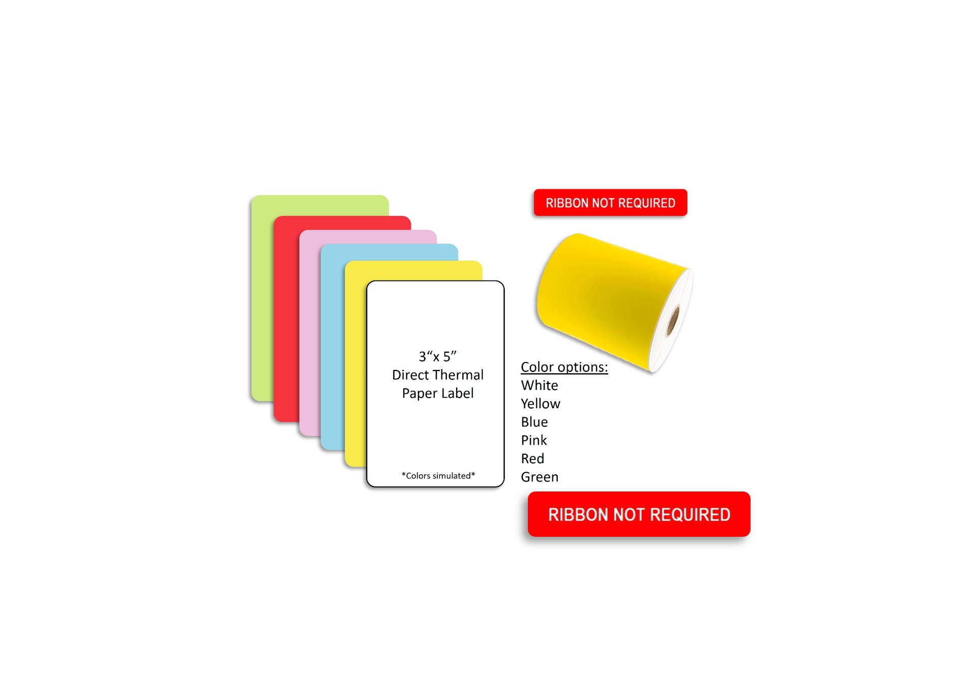 3x5" Direct Thermal Label Roll RR Donnelley