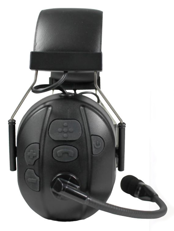 Bluetooth Wireless Dual Muff Aviation Style (Over-the-Head) Headset with Boom Mic by PRYME Radio BTH-800-MAX