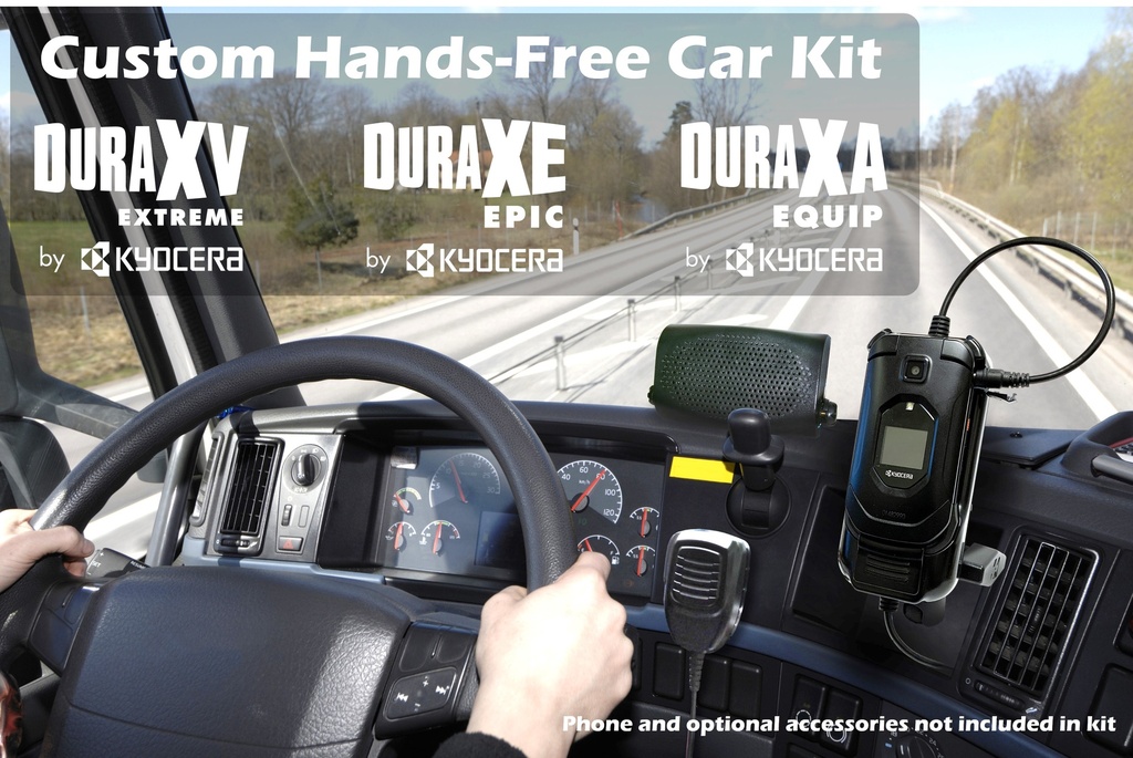 Kyocera DuraXV Extreme/DuraXE Epic/DuraXA Equip Hands-free Car-Kit by AdvanceTec AT6774A