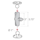 RAM® Composite Double B size Socket Arm by RAM Mount RAP-B-201U