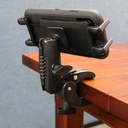 Robust Clamp Mount with Security Knob for Phone or Midsize Tablet by Arkon SM6RMCPM