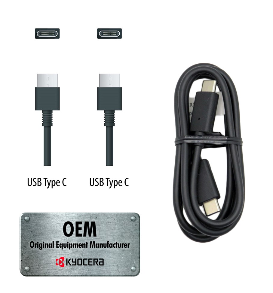 Kyocera Bundle–3.0 PD AC Adapter (SCP-53ADT) + USB-C to C Cable (SCP