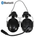 Bluetooth Wireless Dual Muff Safety Helmet Headset with Boom Mic by PRYME Radio BTH-700-MAX