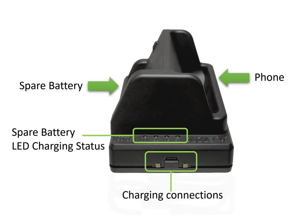 Kyocera DuraForce PRO 3 Phone &amp; Spare Battery Charging Unit by GPSLockbox ACC-CBDTC-KYE7200-4