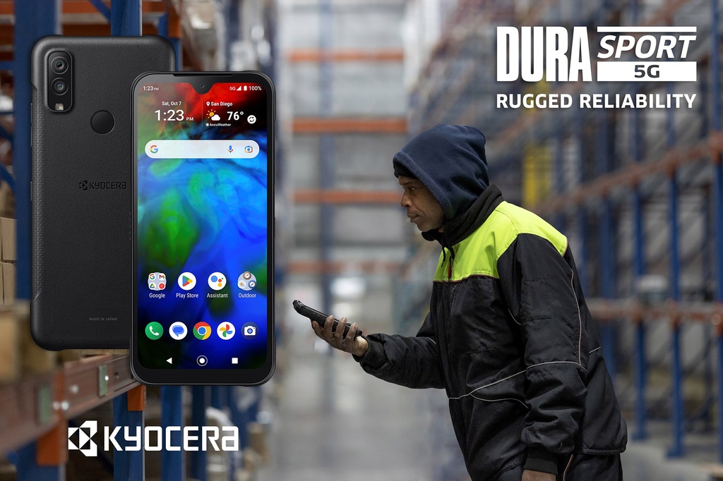 Kyocera DuraSport 5G Unlocked Mobile Handheld Computing Scanning Solution using AsReader's ASR-202G Scanner (SKU ECB00347)