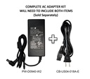 AC Adapter for Seiko Mobile Printer MP-A40 and Quad Battery Charger by Seiko Instruments PW-D0940-W2