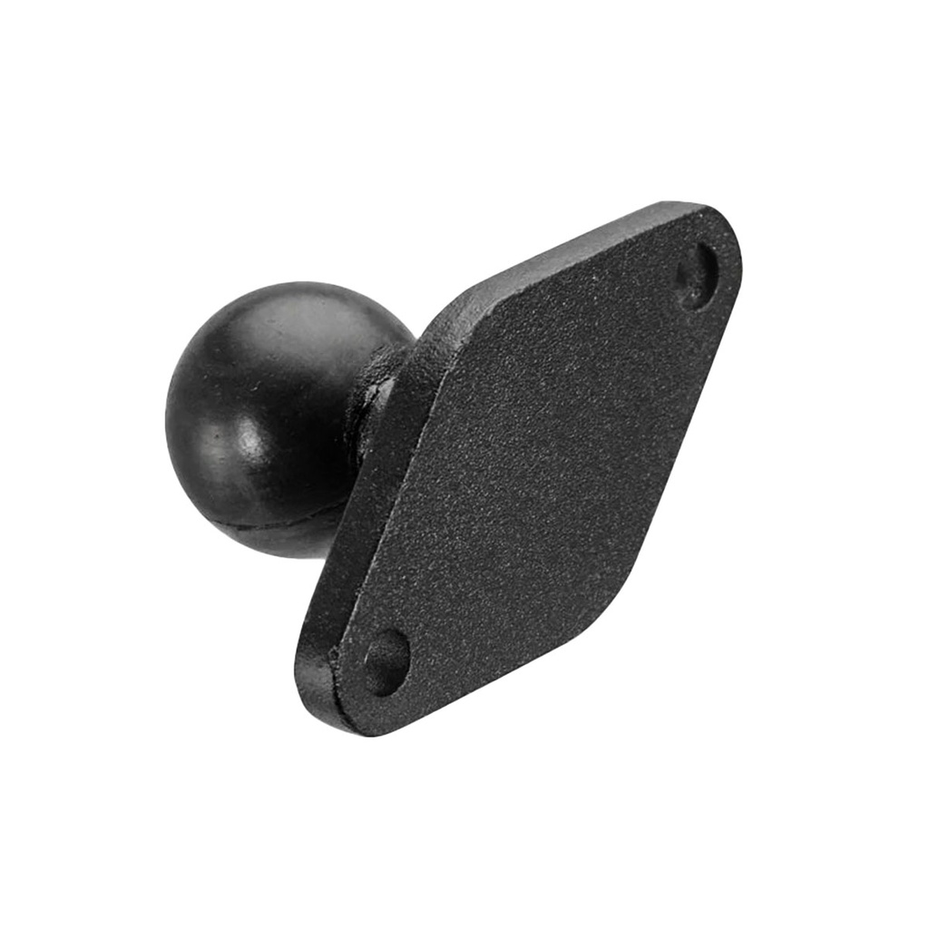 Diamond-Shaped Metal 25mm (1 inch) Ball to 2-Hole AMPS Compatible Adapter by Arkon Mounts APD2MAMPS25