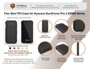 Kyocera DuraForce PRO 2 Protective Flex Skin TPU Phone Case (Black) by Wireless ProTech  PT-TPU-KY-E6900-BK