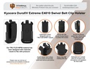 Kyocera DuraXV Extreme TRU FLEX Swivel Belt Clip Holster (Black) by Wireless ProTech  PT-HOL-RG-BC-KY-DURAXV-EXT
