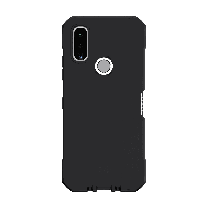 Kyocera DuraSport 5G SPECTRUM//SILK ANTIMICROBIAL Case (Black) by ITSKINS  KZDS-HBURN-BLCK