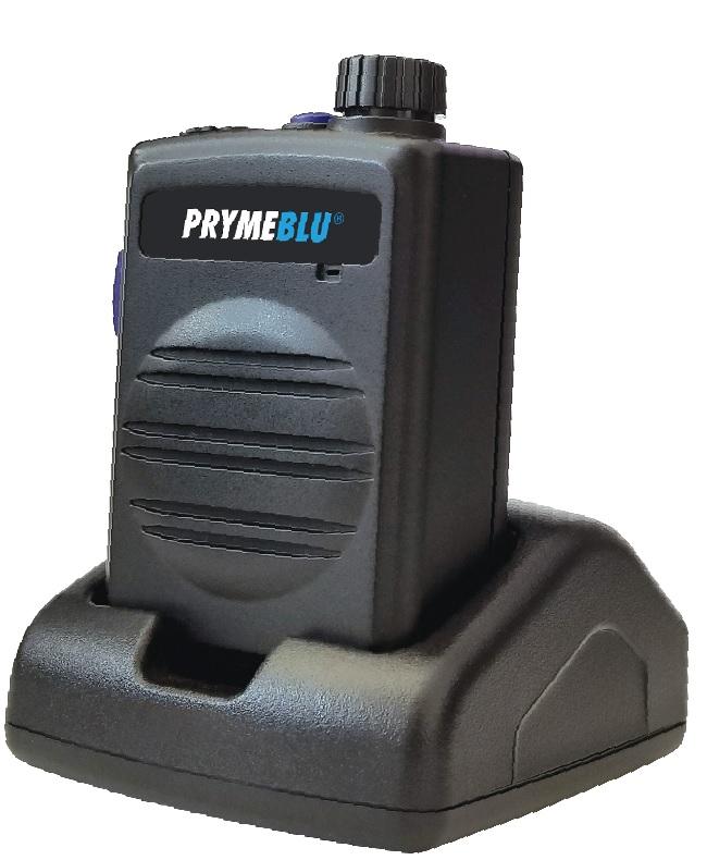 Bluetooth Wireless PTT Remote Speaker Microphone (RSM) with Rotary Volume Control + Desktop Drop-in Charger (Bundle) by PRYME Radio BTH-550-MAX-BUNDLE