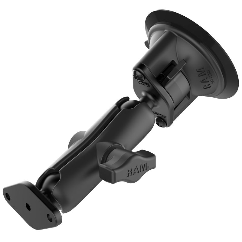 RAM® Twist-Lock™ Suction Cup Double B Size Ball Mount by Ram Mounts RAM-B-166U