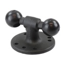 RAM® Double Ball Adapter with 2.5" Round Base - B Size by RAM Mounts RAM-B-217U