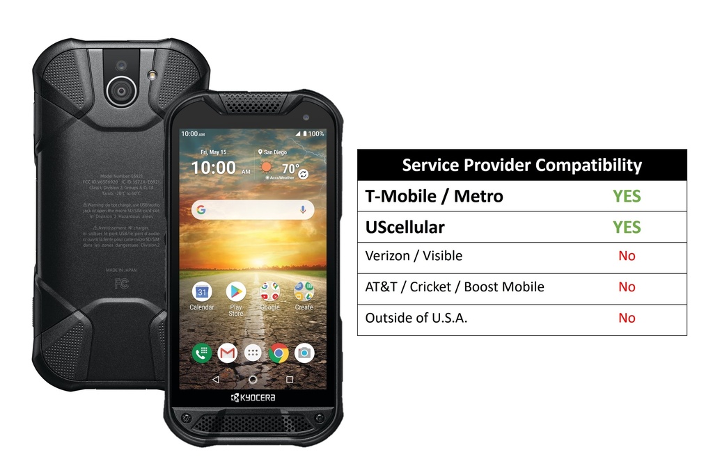 Kyocera E6921 DuraForce PRO 2 Unlocked | Waterproof, Drop Proof, and HazLoc Certified (Remanufactured Like New by Kyocera with 1-year Warranty)