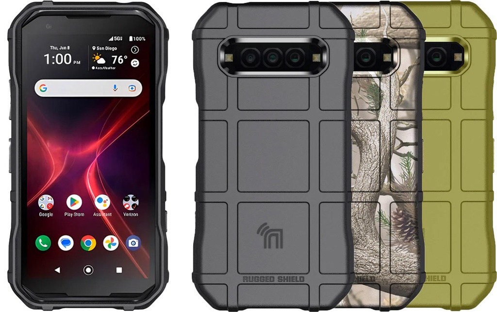 Kyocera DuraForce PRO 3 Special Ops Tactical Rugged Shield Case Grip Cover by Naked Cell Phone E7200-RS