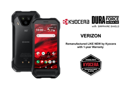 [5PGB1003K01R] Kyocera E7110 DuraForce Ultra 5G Verizon  | Waterproof, Drop Proof, and HazLoc Certified (Remanufactured Like New by Kyocera with 1-year Warranty)