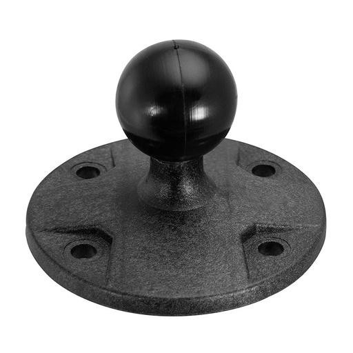 [APPLAMPS25] Circular Plastic 25mm (1 inch) Ball to 4-Hole AMPS Adapter by Arkon Mounts APPLAMPS25