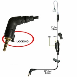 [STAR-PRO-KY-CL] STAR-PRO In-Ear Single-Wire PTT Earpiece with 5-pole Camlock Connector for Kyocera by Klein Electronics STAR-PRO-KY-CL