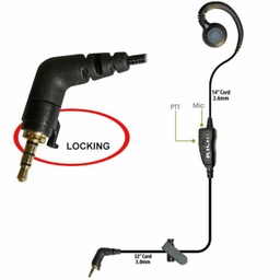 [CURL-KYBR-CL] CURL Single-Wire PTT Earpiece Kit with Camlock Connector for Kyocera by Klein Electronics CURL-KYBR-CL