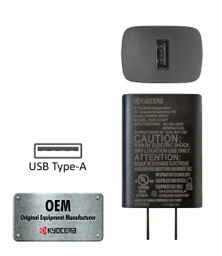 [EC000179] Kyocera SCP-47ADT Single USB Type-A 5V/1A Wall AC Adapter