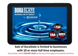 [5PGB1024K01-XXX] Kyocera KC-T304C DuraSlate Durable Wi-Fi Tablet | 10.1&quot; Waterproof &amp; Shatter-Resistant Display